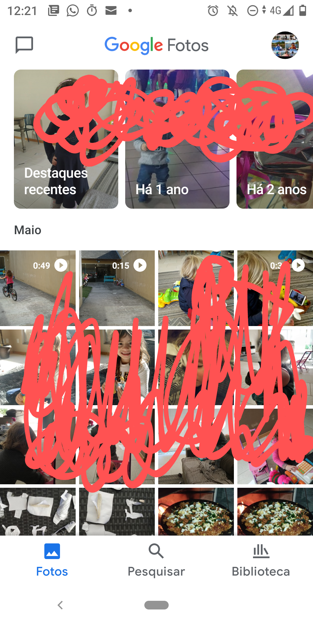 App para Android não tem mais o botão assistente?Não mostra mais as  criaçõespara vocêigual no site - Comunidade Google Fotos