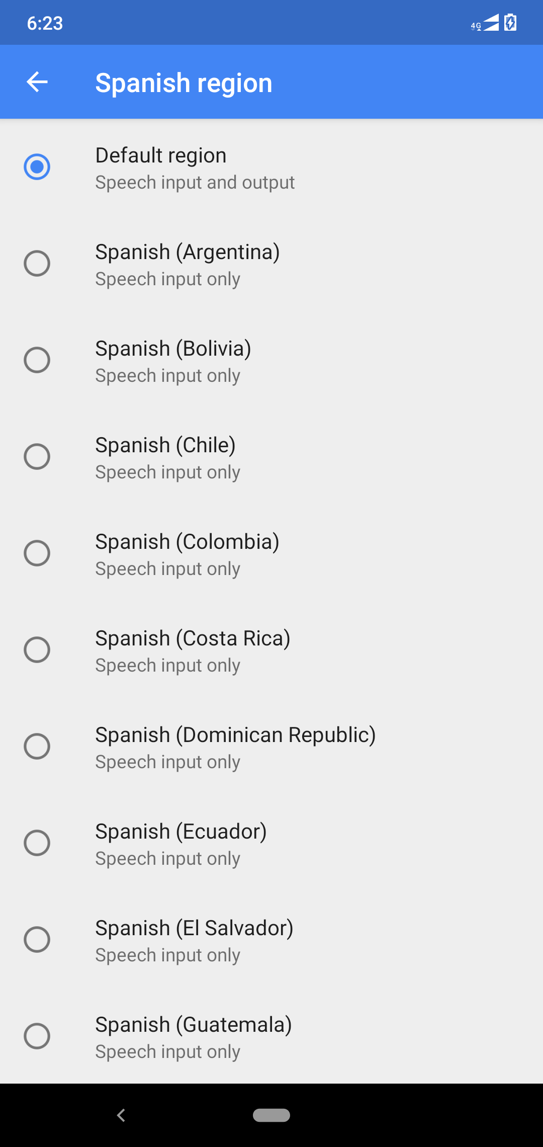 speech impediment'' in spanish google translate