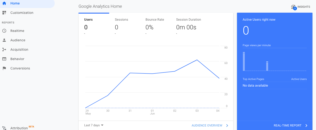 The Google Analytics graphs does not appear. What should I do