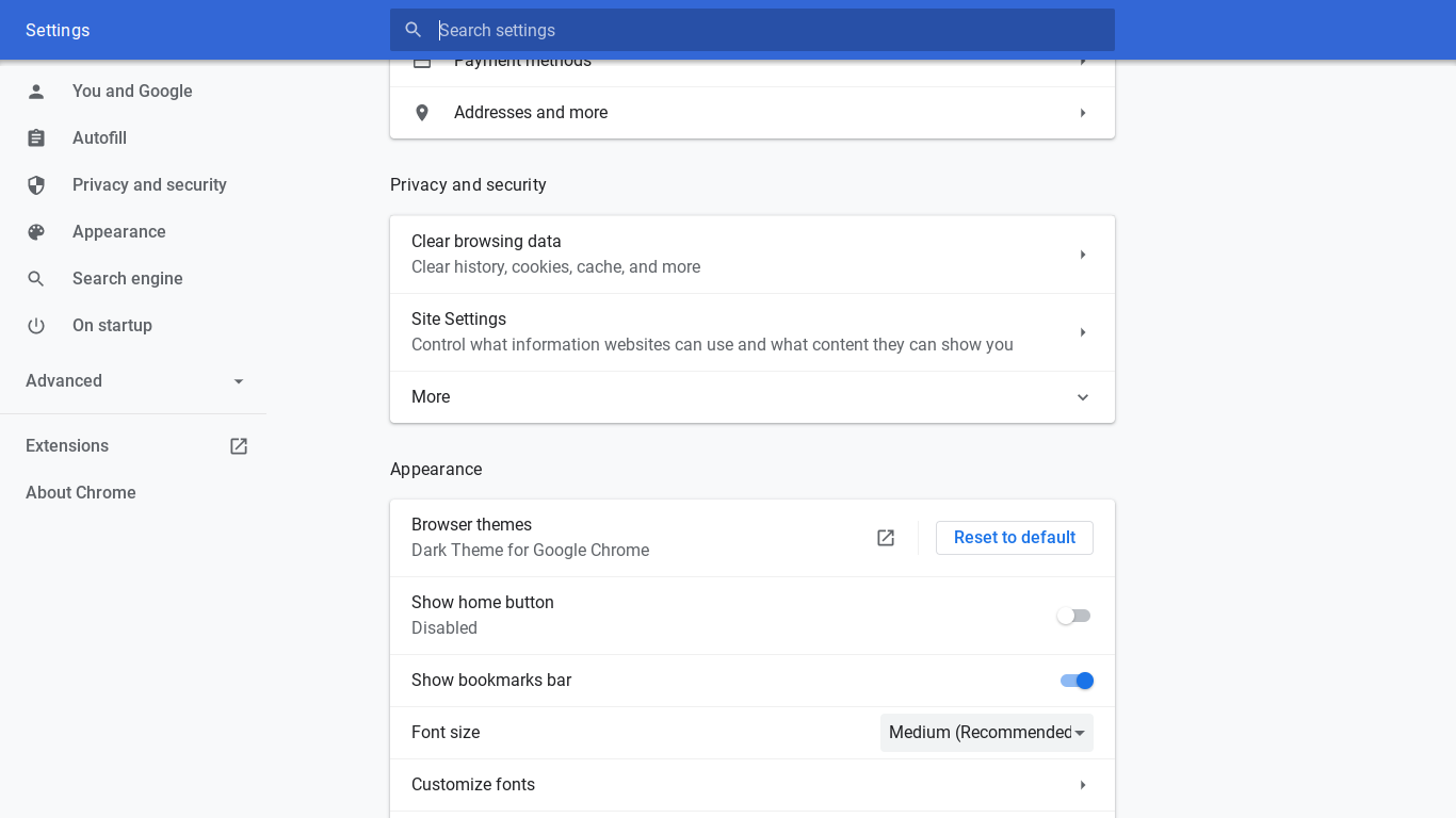 webcam settings chromebook