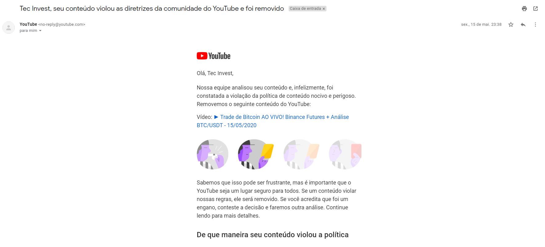 é Possivel qualquer pessoa da strike em um canal? uma pessoa removeu 6  videos meu e perdir o canal - Comunidade