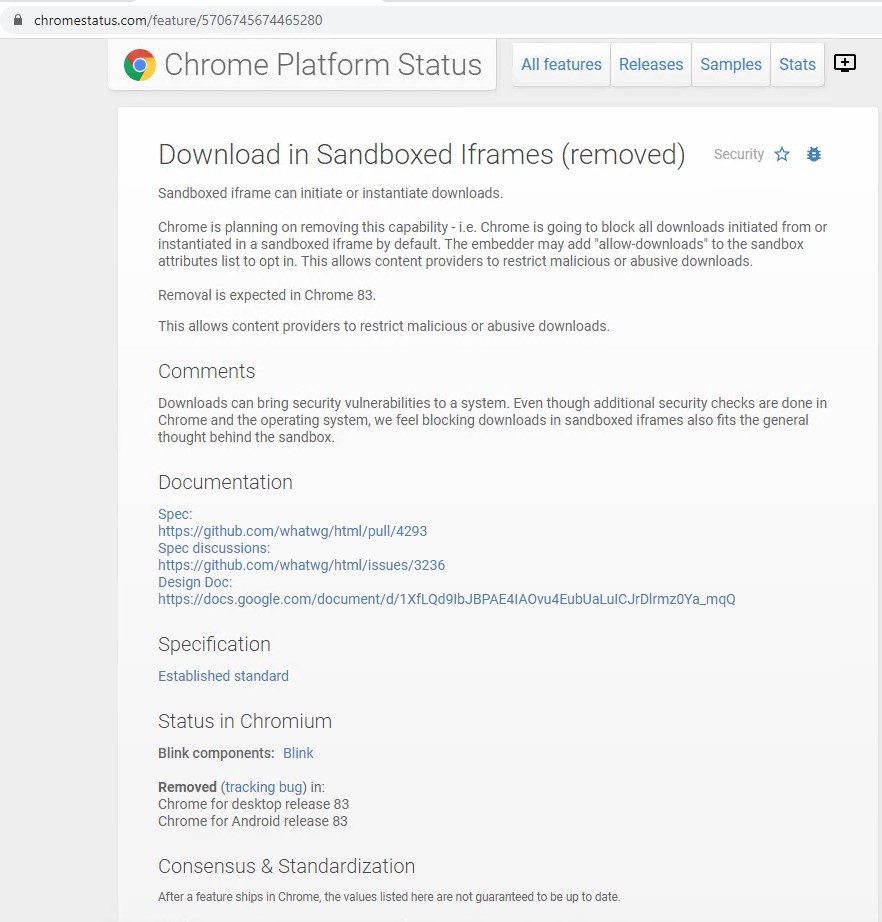 After upgrading to chrome 83, why can I no longer Export/download financial  data from Yahoo Finance? - Google Chrome Community
