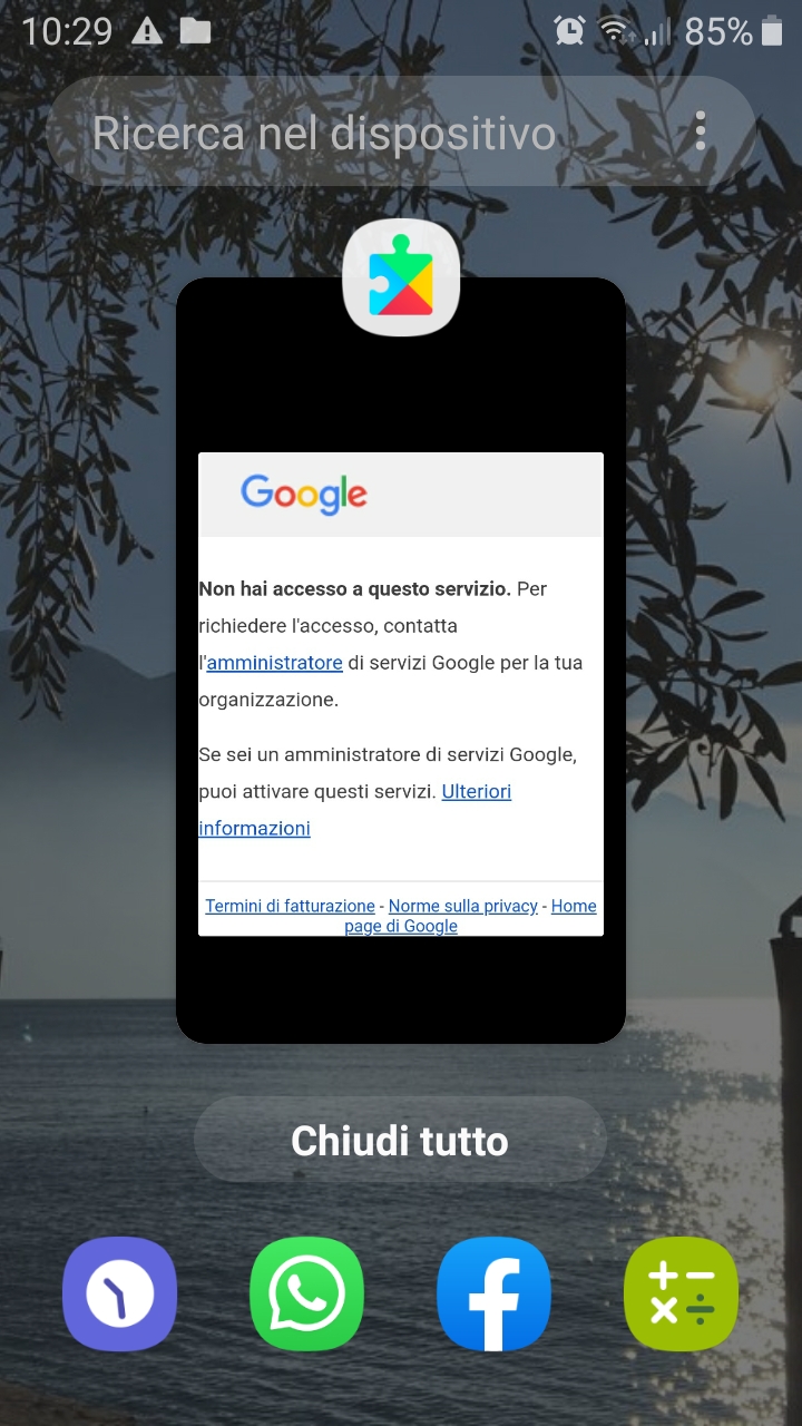 Sign in request notification on Android to Google Play Services