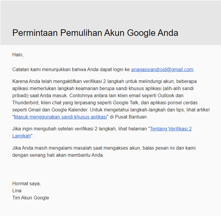 saya tidak bisa log in email, google adsense dan youtube akun saya di