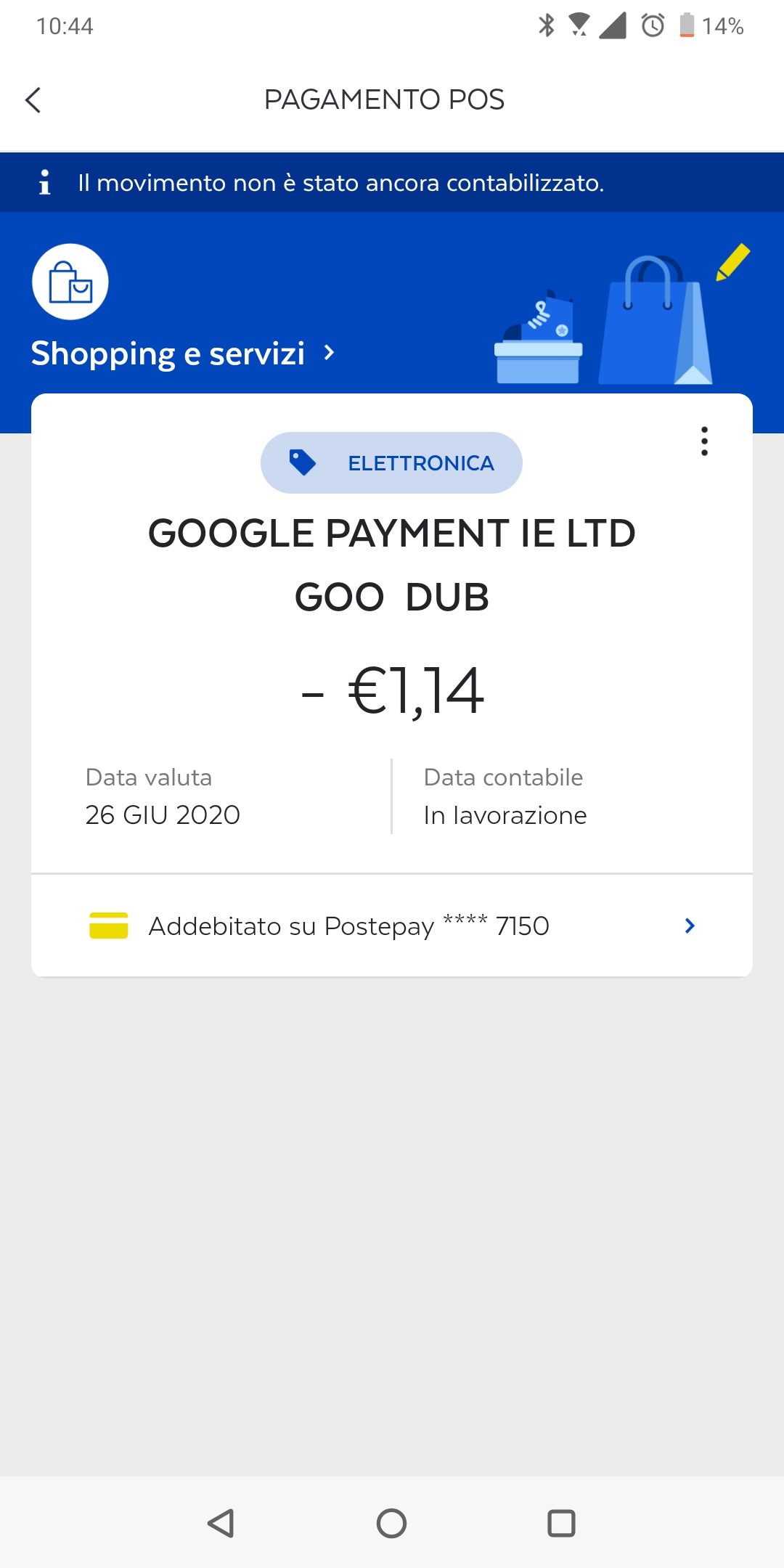 Che cosa sono gli addebiti GOOGLE TEMPORARY HOLD fatti da Google