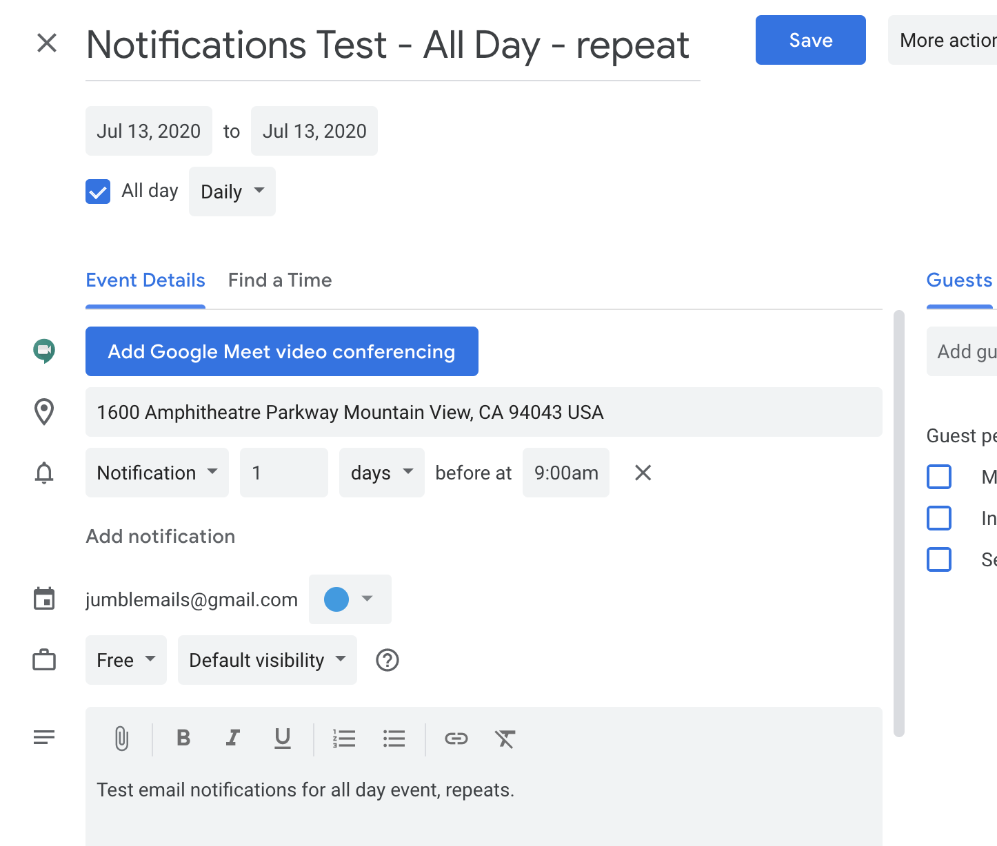 How To Turn Off Email Notifications For Google Calendar Lasopada