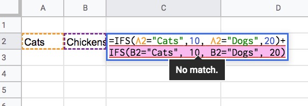No Match Error in using IFS - Google Docs Editors Community
