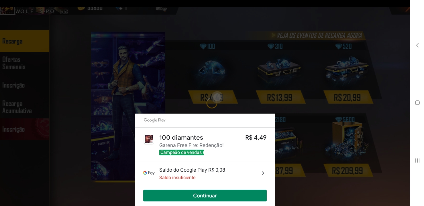 Não tou conseguindo comprar diamantes no Free fire e tenho saldo suficiente  - Comunidade Google Play