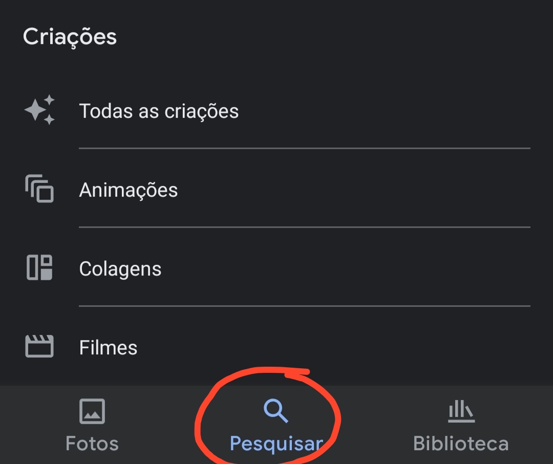 App para Android não tem mais o botão assistente?Não mostra mais as  criaçõespara vocêigual no site - Comunidade Google Fotos