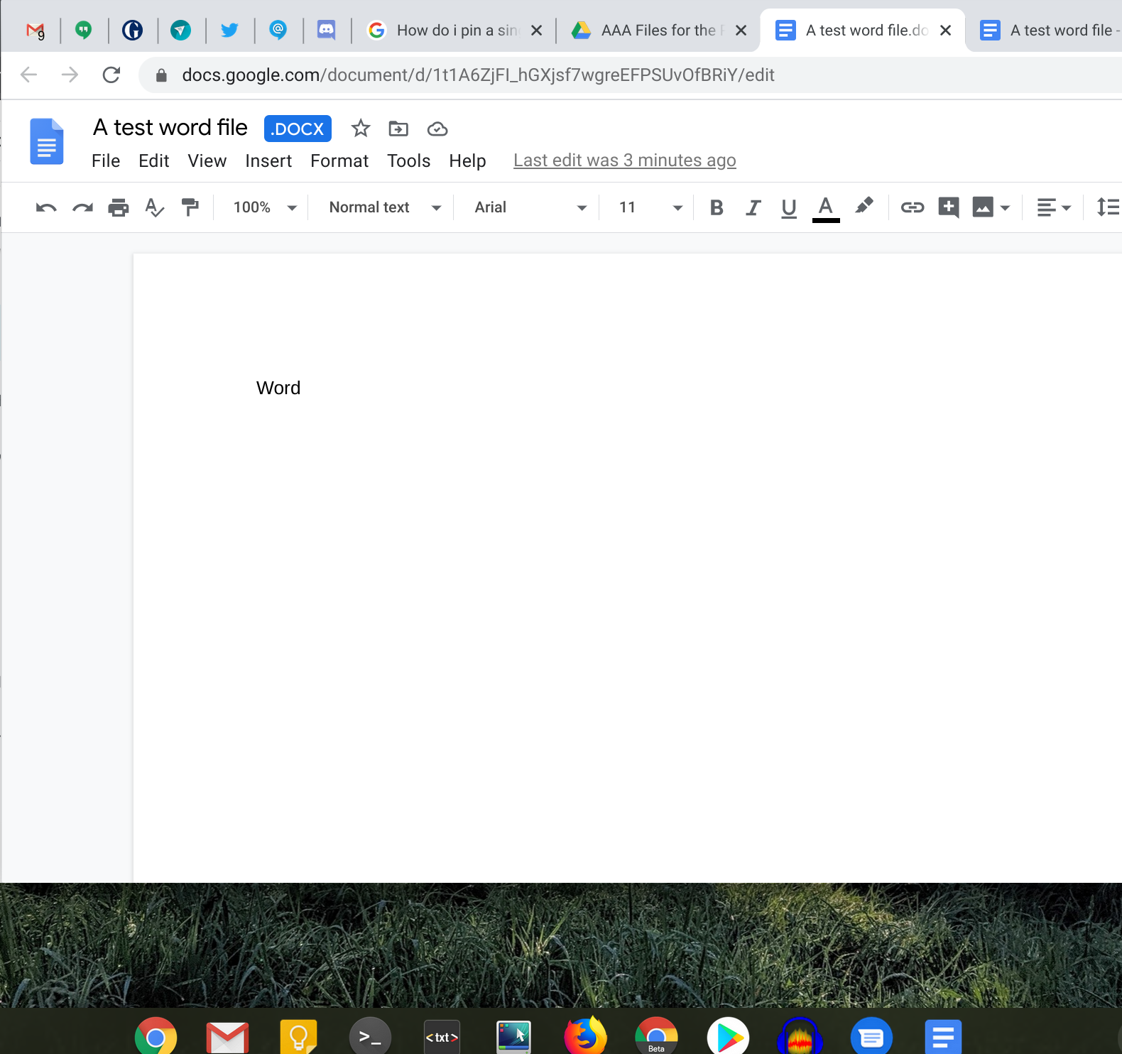 how to pin a document to shelf on chromebook