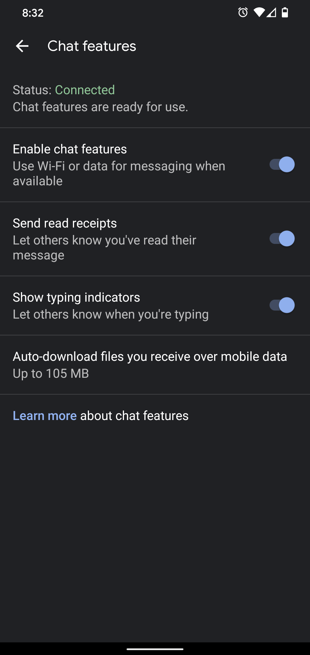 Chat Features Not Falling Back To Receiving SMS If Internet Connection
