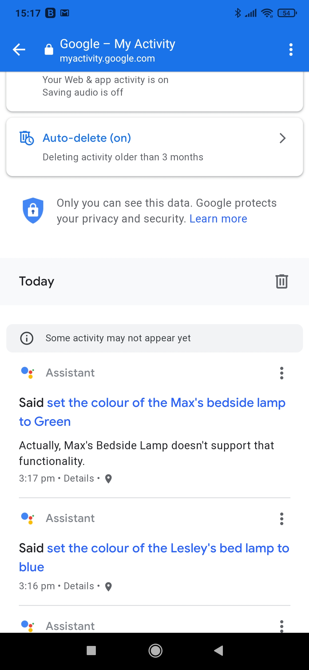 mi bedside lamp google home