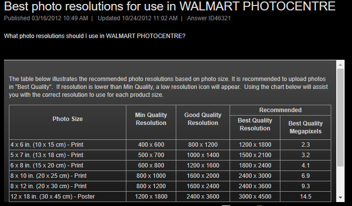 Print Size Is Megapixels Good Chart Megapixel Image Size Megapixel