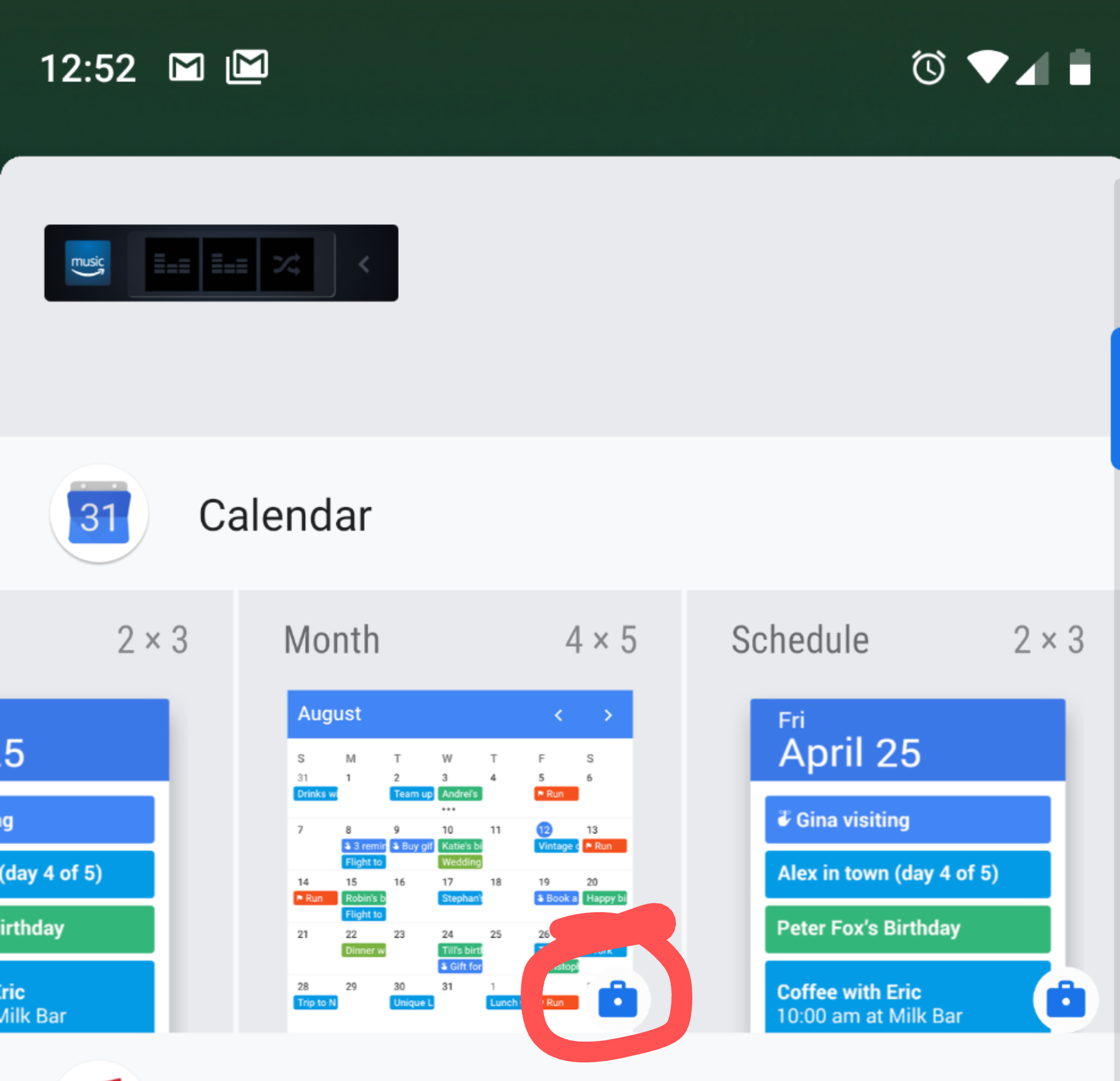 Calendar widget unavailable on work profile Google Calendar Community