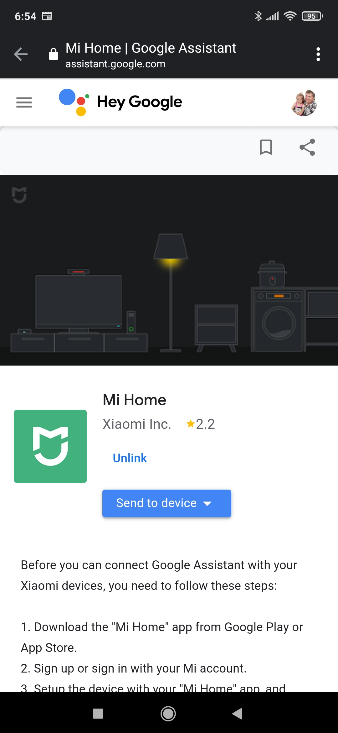 google assistant xiaomi home