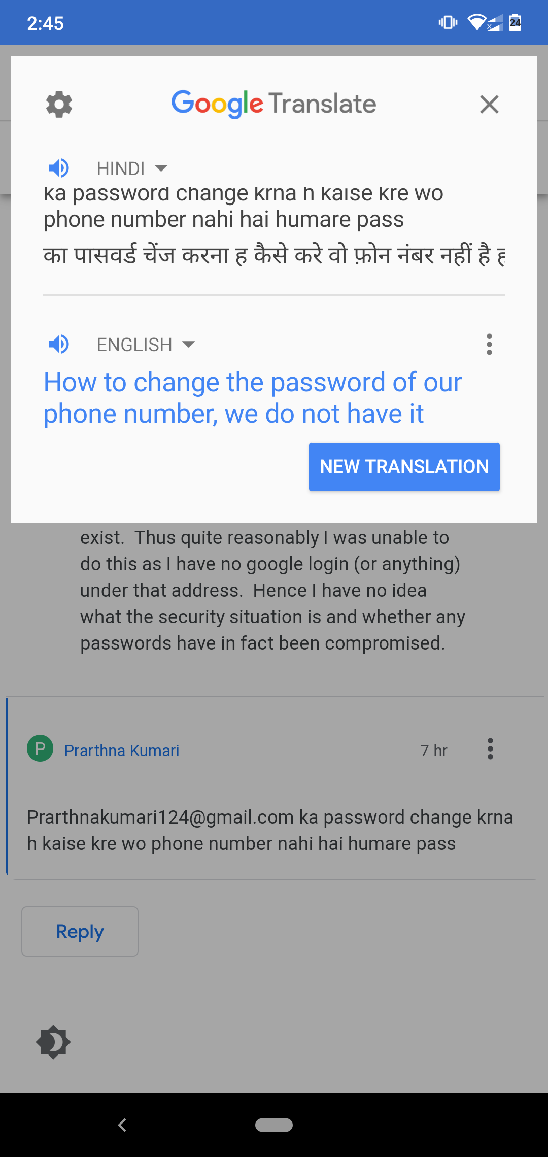 Translate Does Not Recognize Hindi Using Roman Characters Google Translate Community