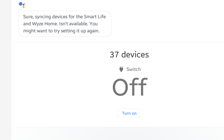 sync smartthings with google home
