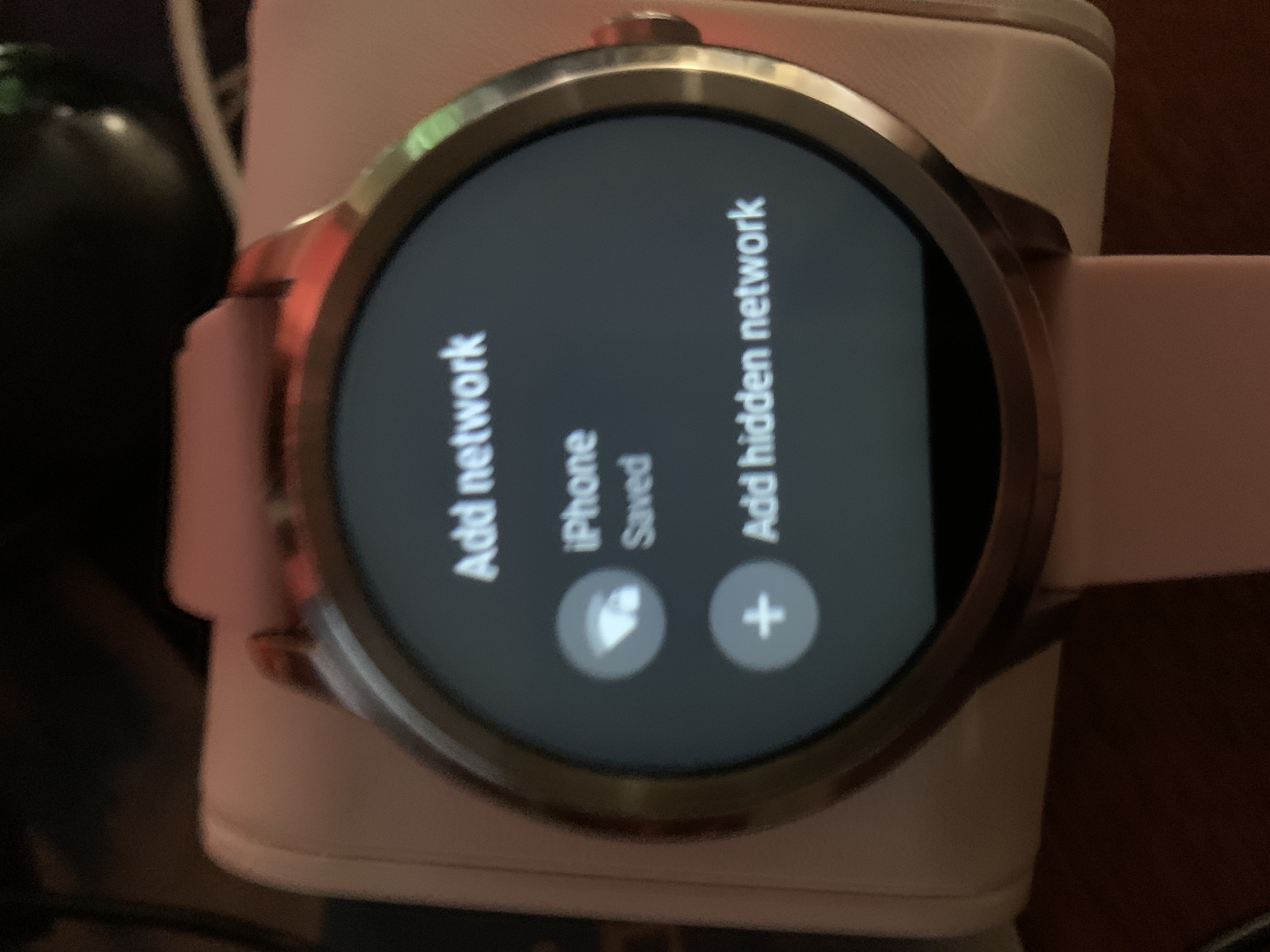 fossil smartwatch connected to iphone