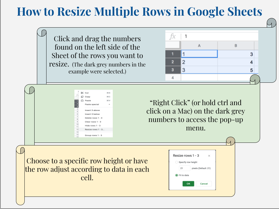 How Do I Change The Cell Height In Sheets To Make Larger Cells For A Form Docs Editors Community