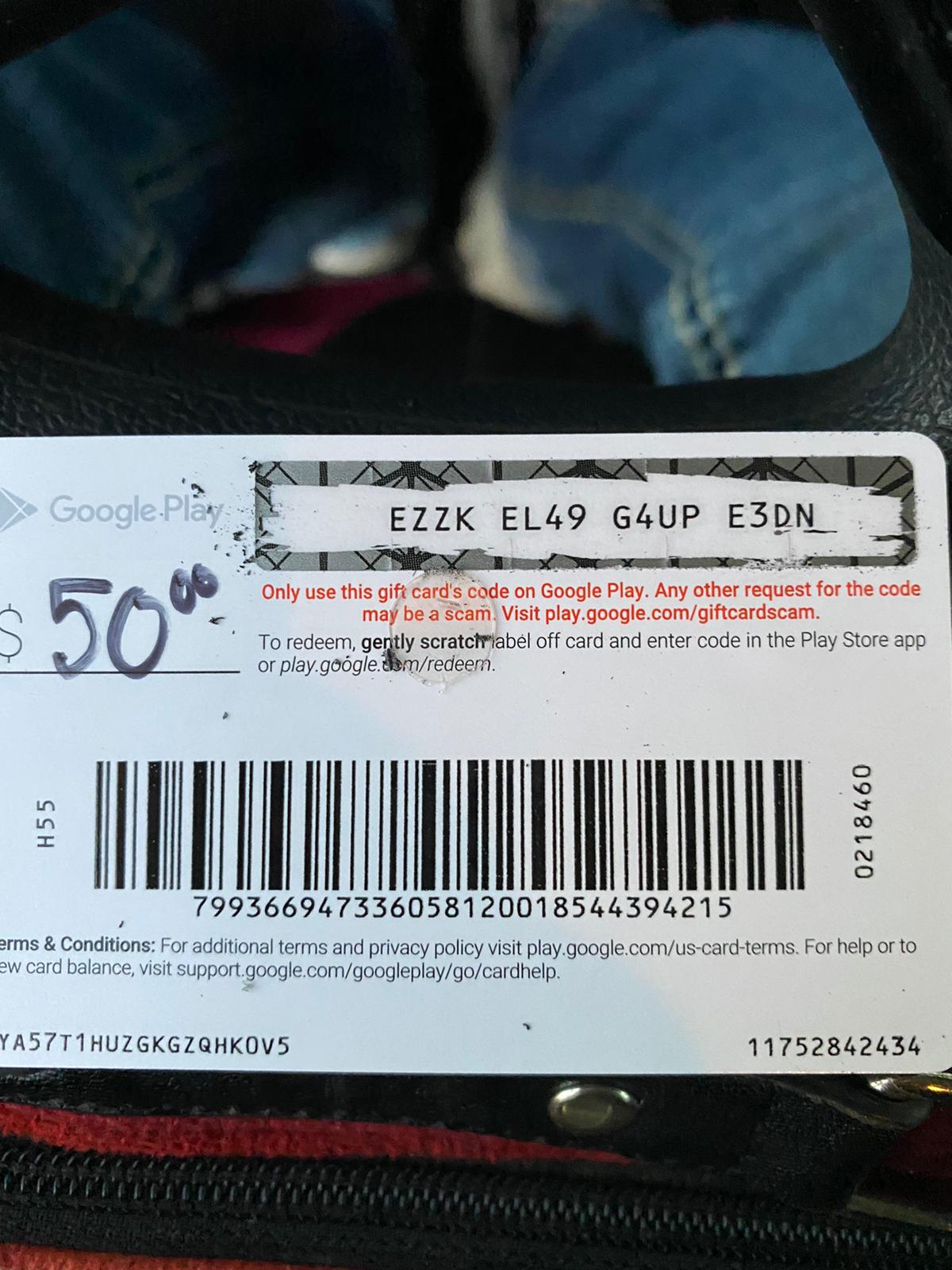 E voucher Google Play Gift Card, Packaging Type: Email, Size: Online at Rs  200/piece in Ghaziabad