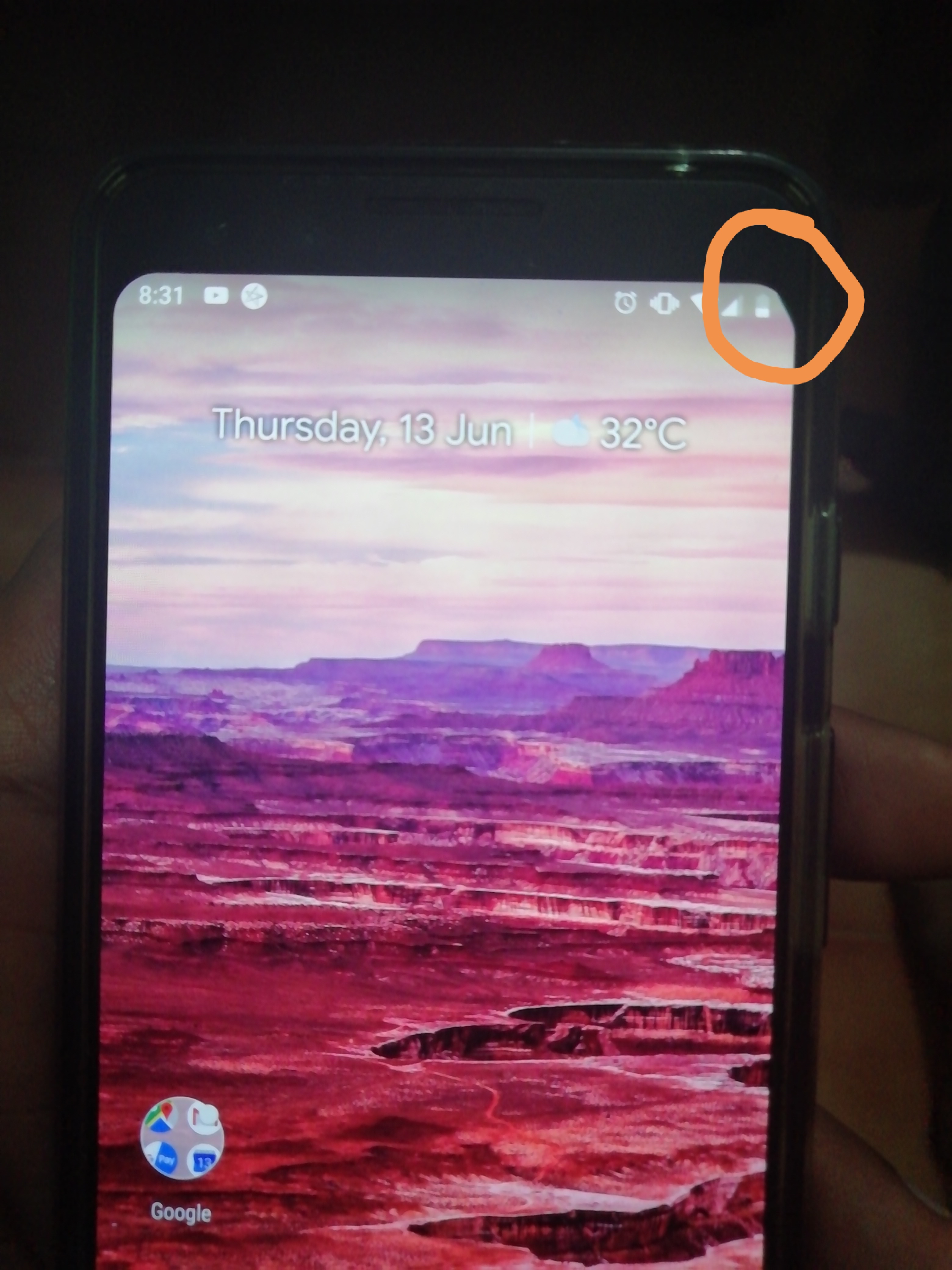 There is a black spot on the top right hand corner of my screen. Is ...