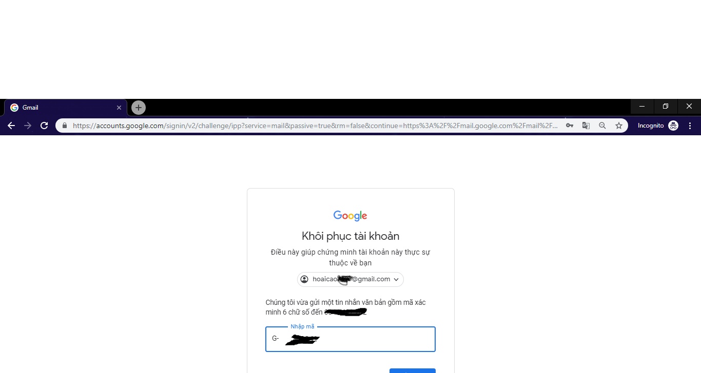 Lấy Lại Tài Khoản Gmail Khi Chỉ Còn Nhớ Số Điện Thoại? - Cộng Đồng Gmail