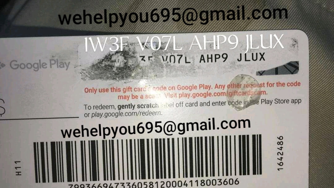 I pill off the code on my google play gift card - Google Play