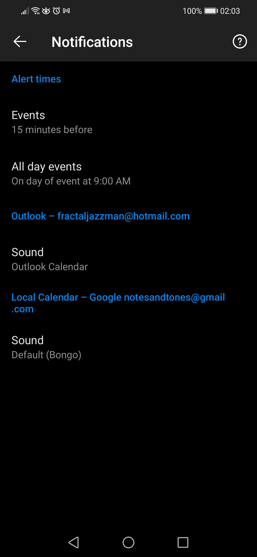 How Do I Stop Calendar Android From Setting Notifications For Outlook Calendar Events Google Calendar Community