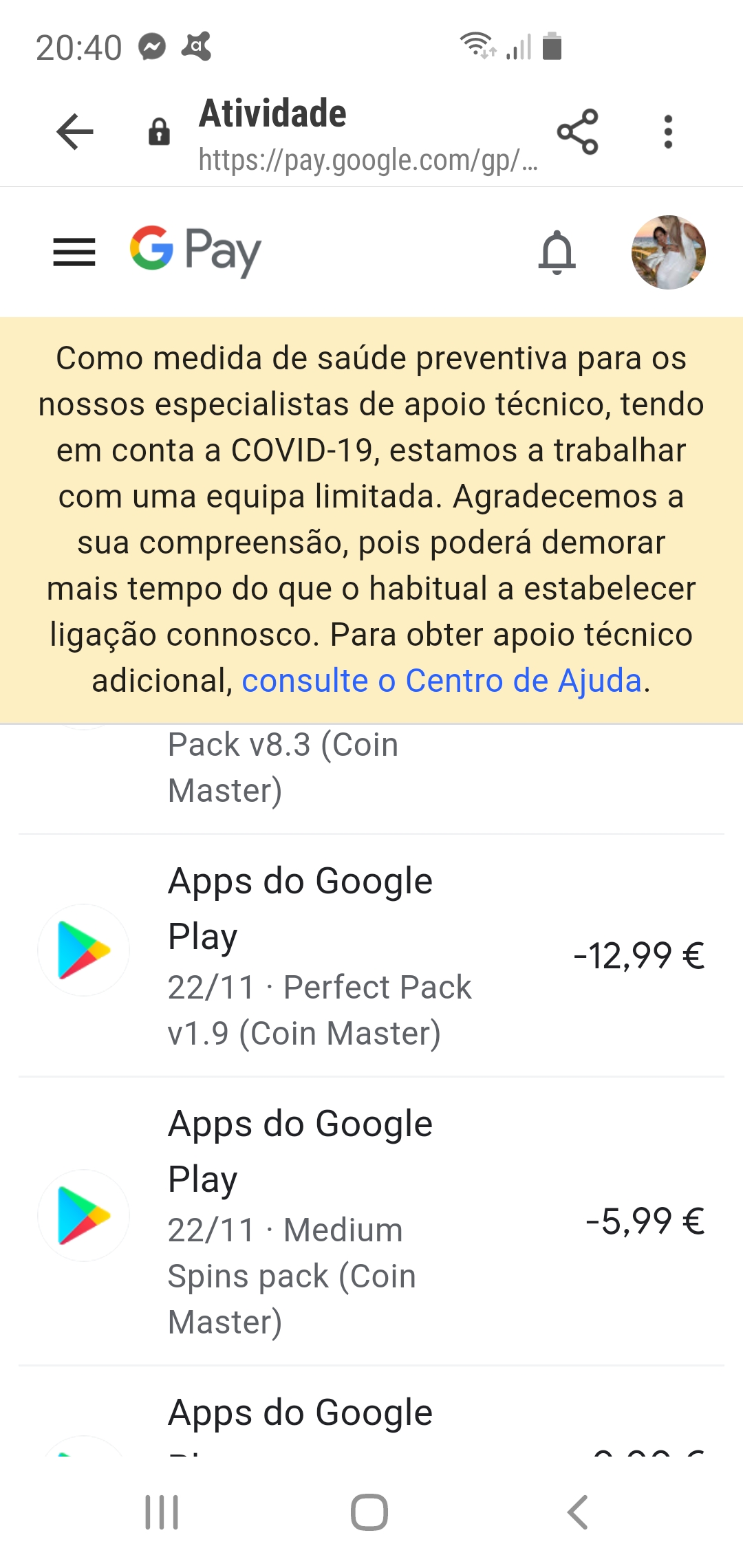 Conprei um pacote de spins por 8.49 e nao os recebi nem o cofre da