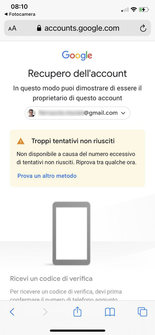 IL MIO ACCOUNT GOOGLE visual data 3