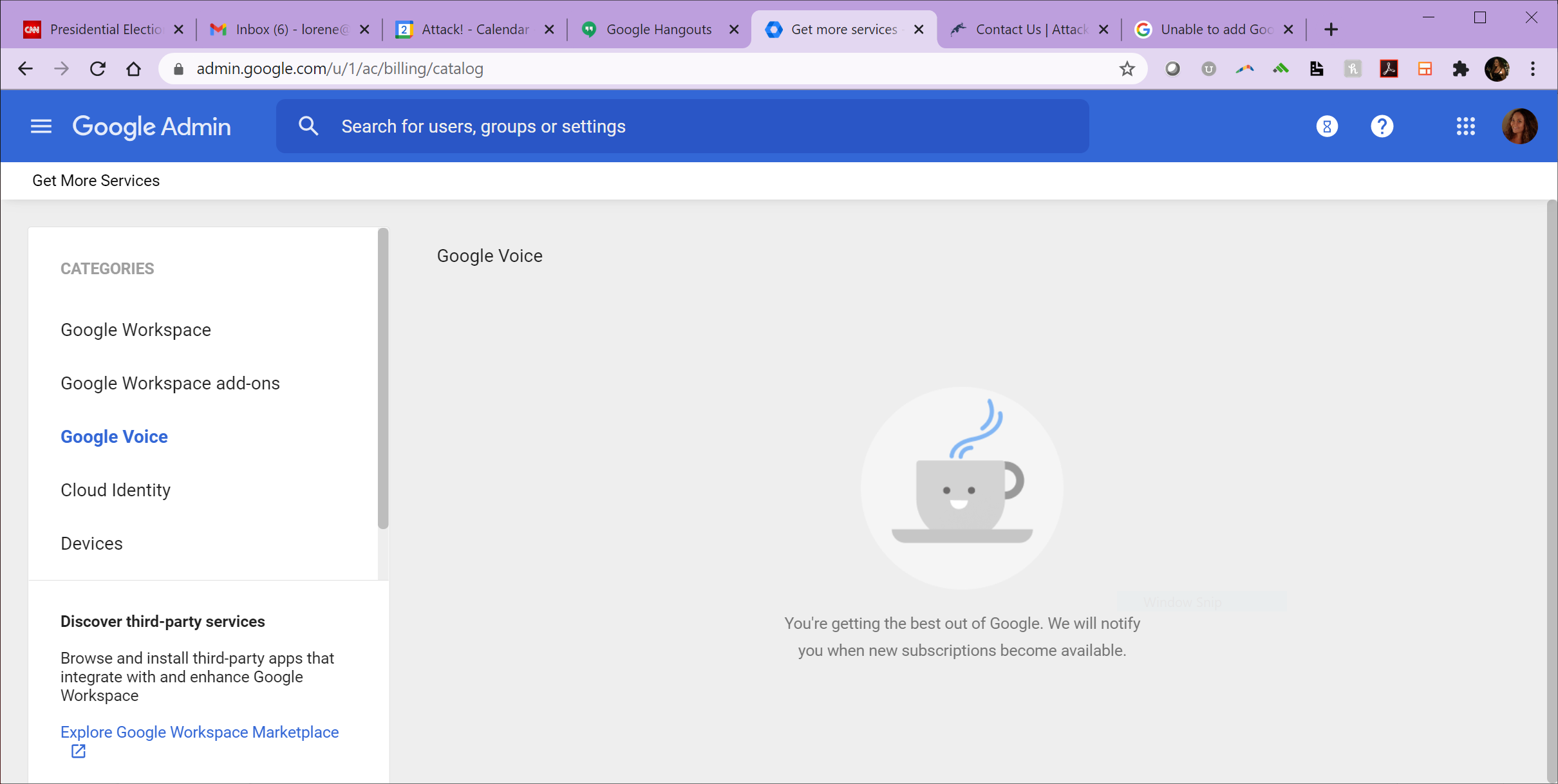 Unable To Add Google Voice Package Google Workspace Admin Community