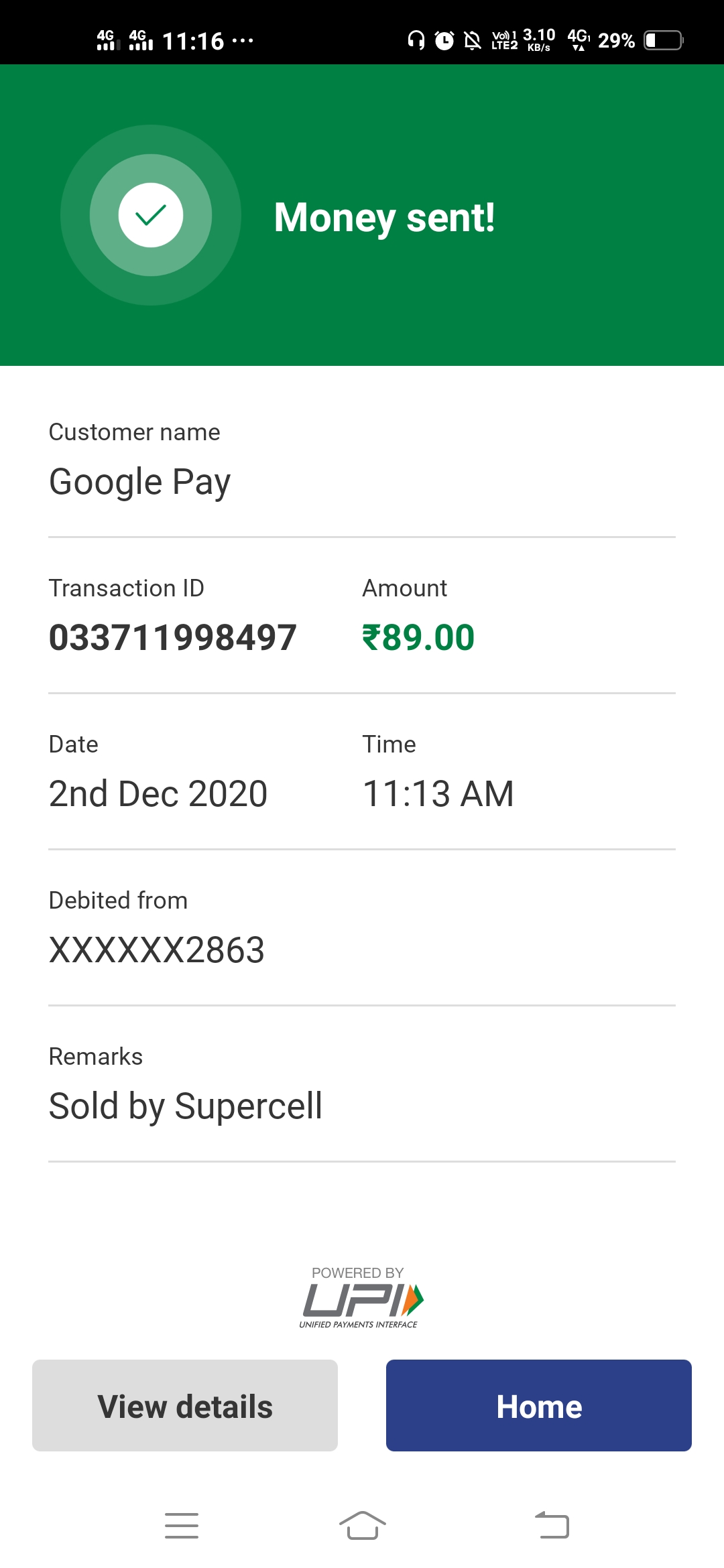 I bought 800 CP from 7-Eleven, paid in cash, but after over 24hrs, still no  CP in my CODM dashboard - Google Play Community