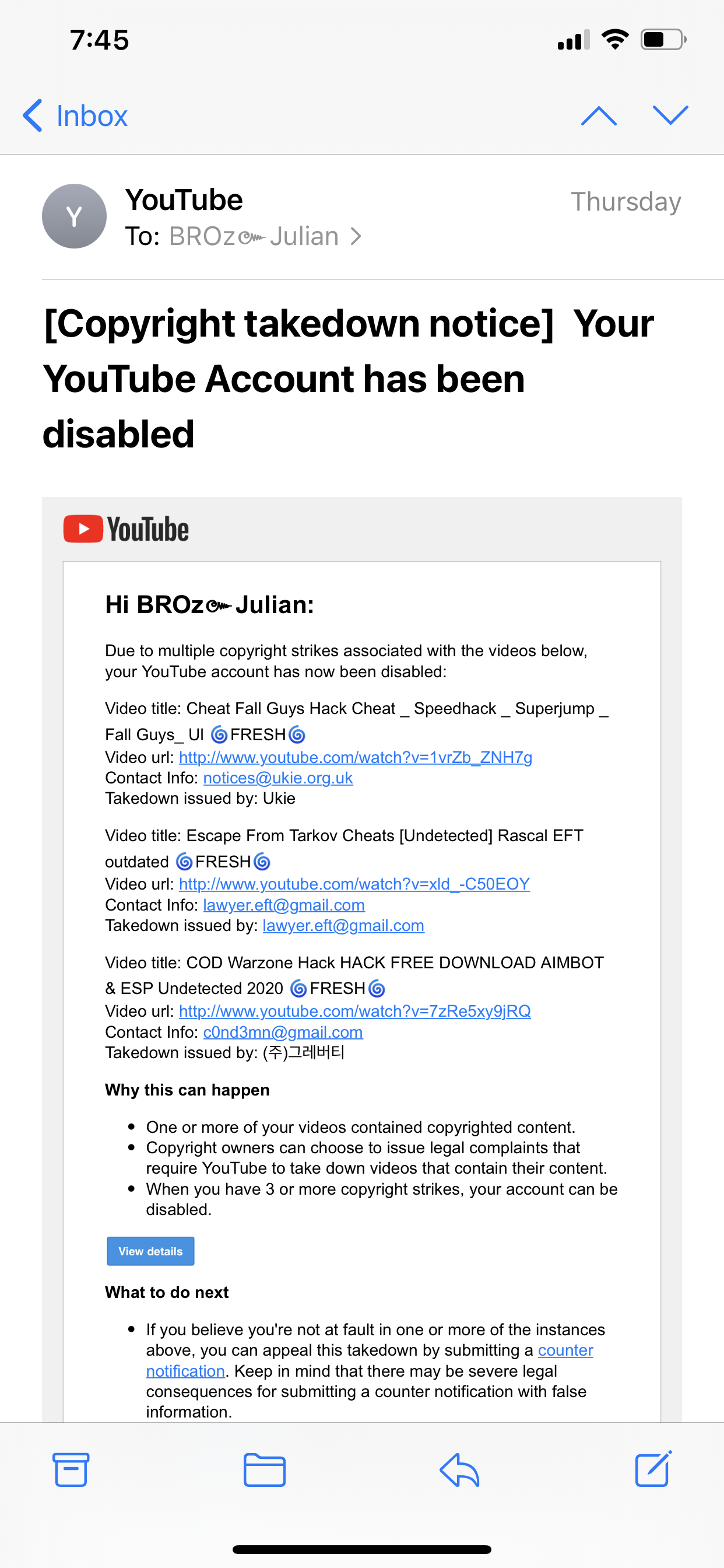 Someone Else Uploaded Videos In My Youtube Channel And Youtube Have Removed My Account Youtube Community