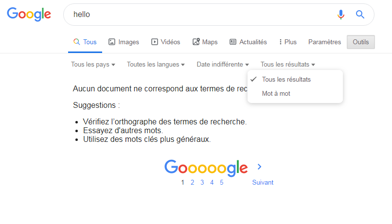 Résultats de la recherche