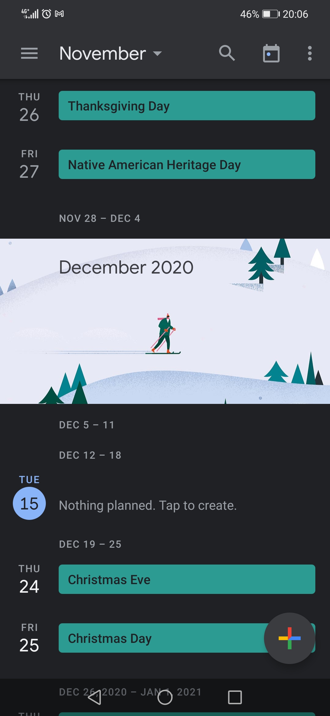 Native American" day is populated when I add Holidays to my calendar but  not Thanksgiving. Why? - Google Calendar Community