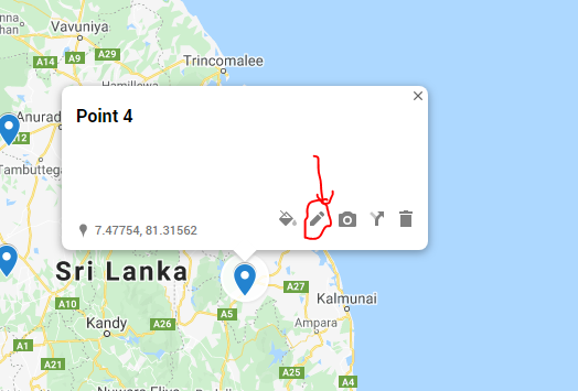 How to edit/ delete pins on a created map - Google Maps Community