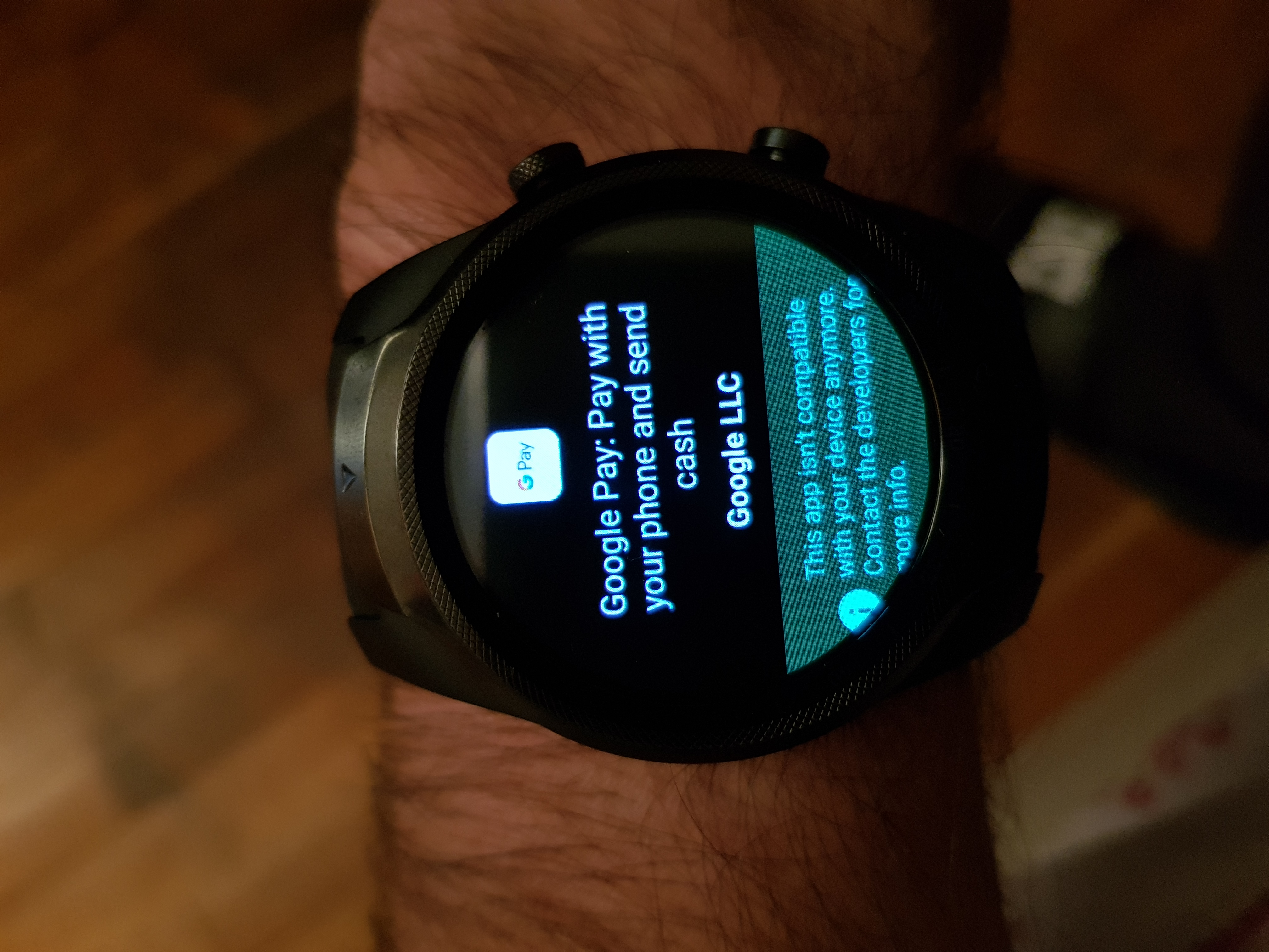 ticwatch pro google pay