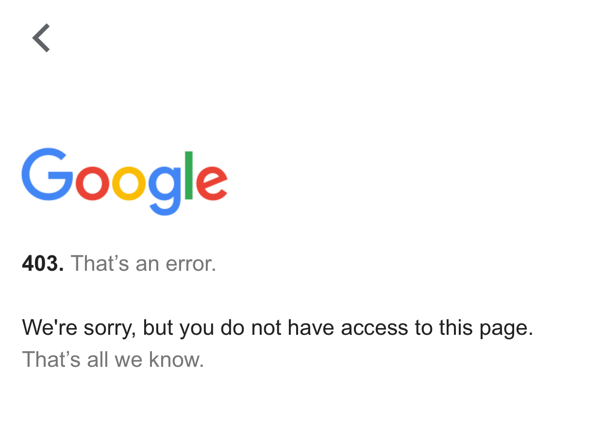 Google errors. Гугл ошибка 403. Ошибка гугл. Ошибка гугл картинка. Error 403 Page.