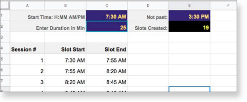 what does your preferred time slot means