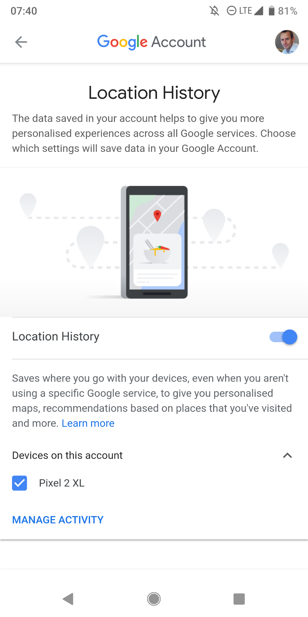 Location History Of My Device Location History Is Not Available For This Device"? - Google Maps Community