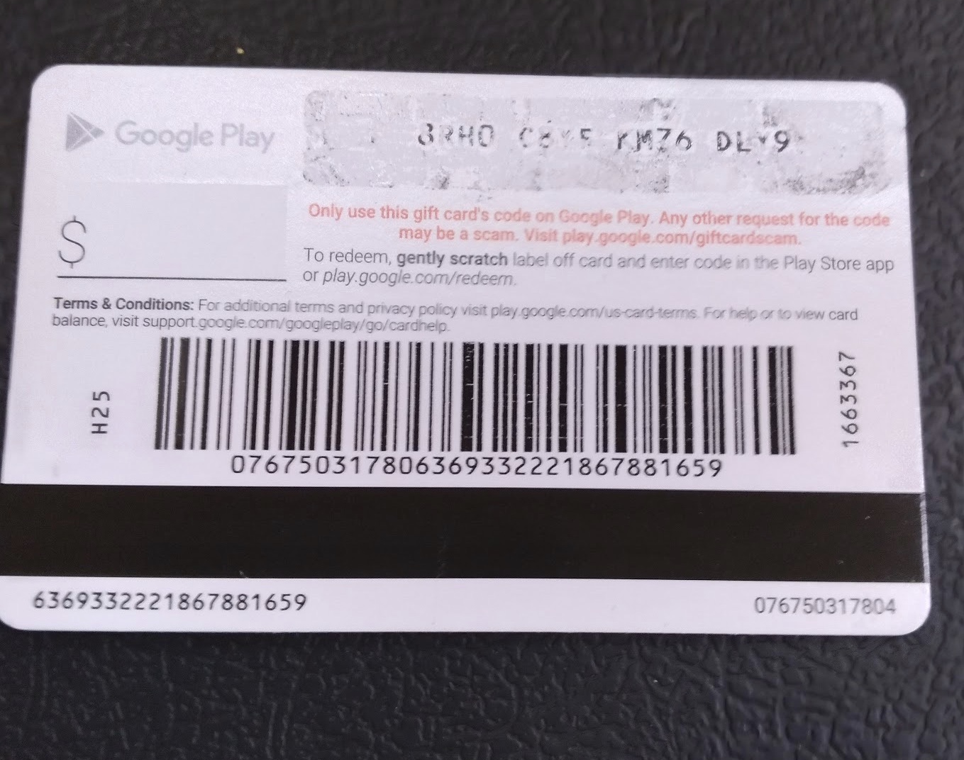 I Mistakenly Scratched Off A Number On My Google Play Gift Card What Am I Going To Do Google Play Community