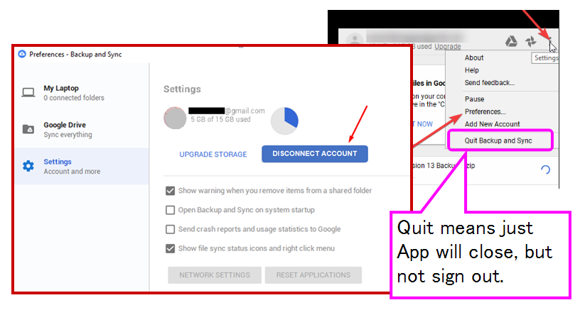 How to log in/out of Google Drive on a PC - Main Staff