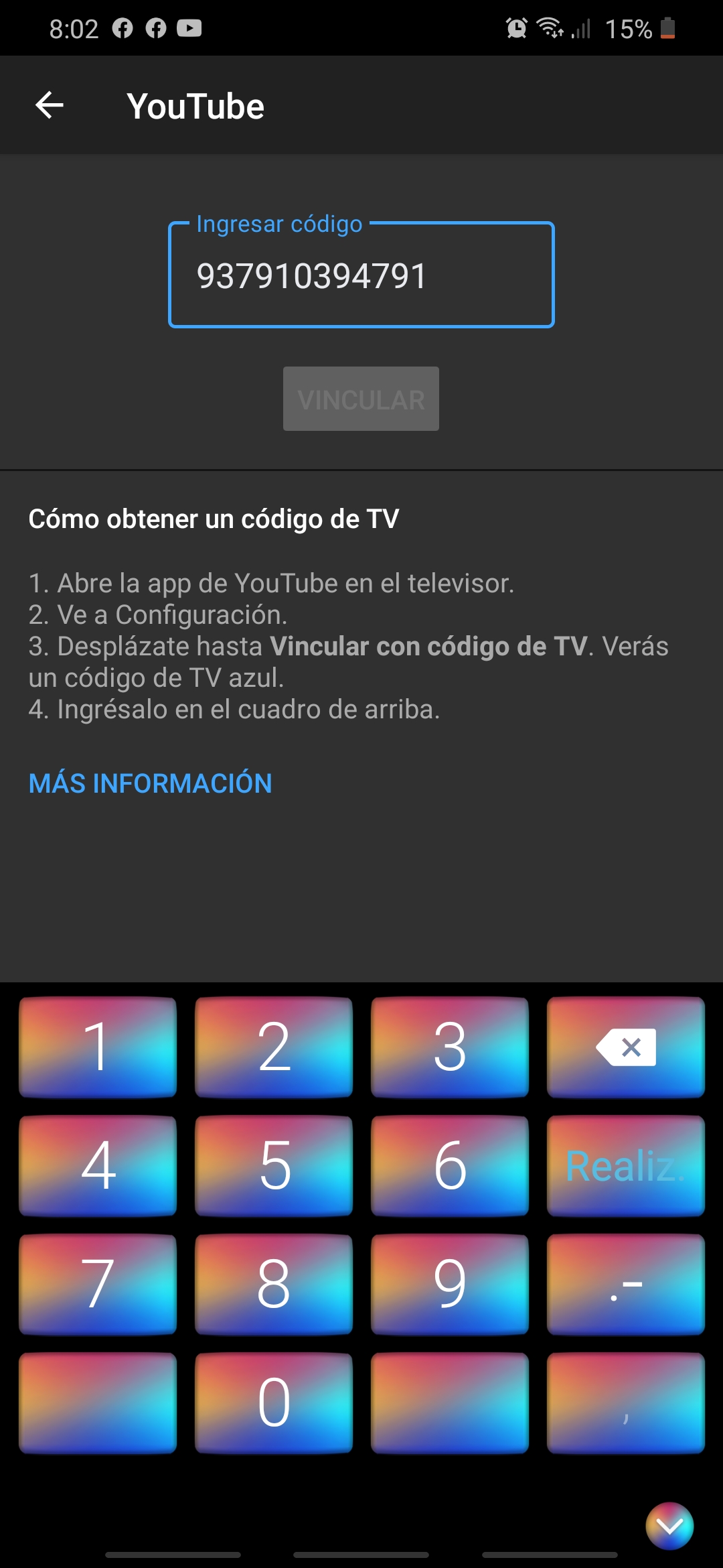 Vincular  con código de TV: cómo conectar tu móvil paso a paso