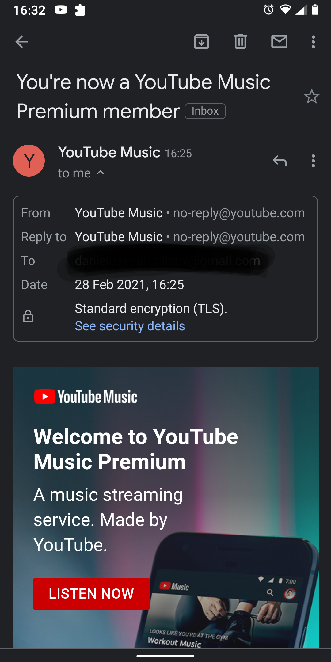 I Got An Email From Noreply Purchases Youtube Com Saying That I Have A Free Trial Of Youtube Music Youtube Music Community