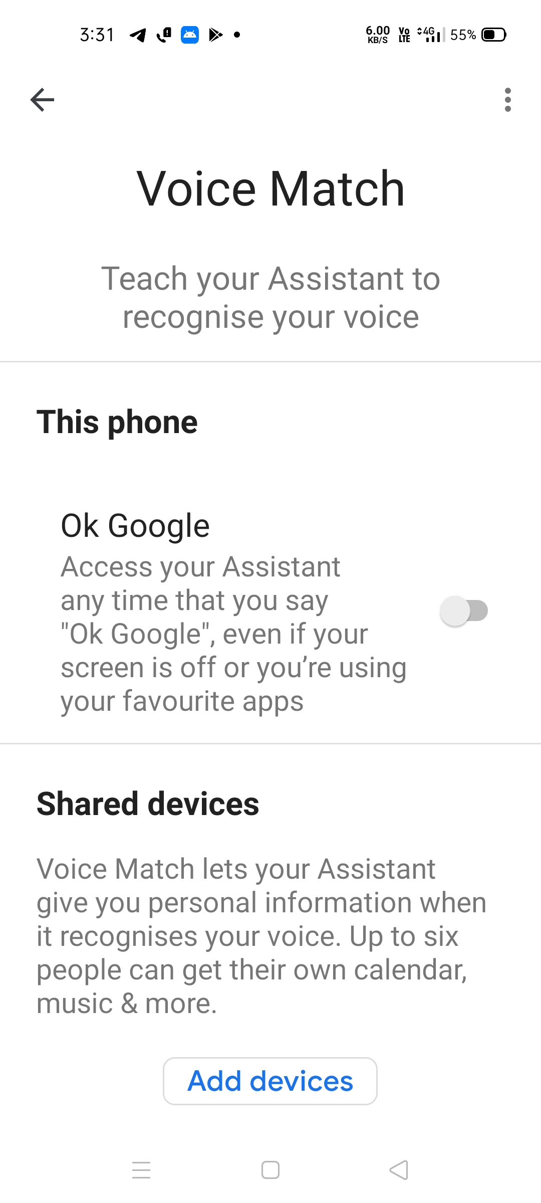 Google assistant not responding after ok Google detection