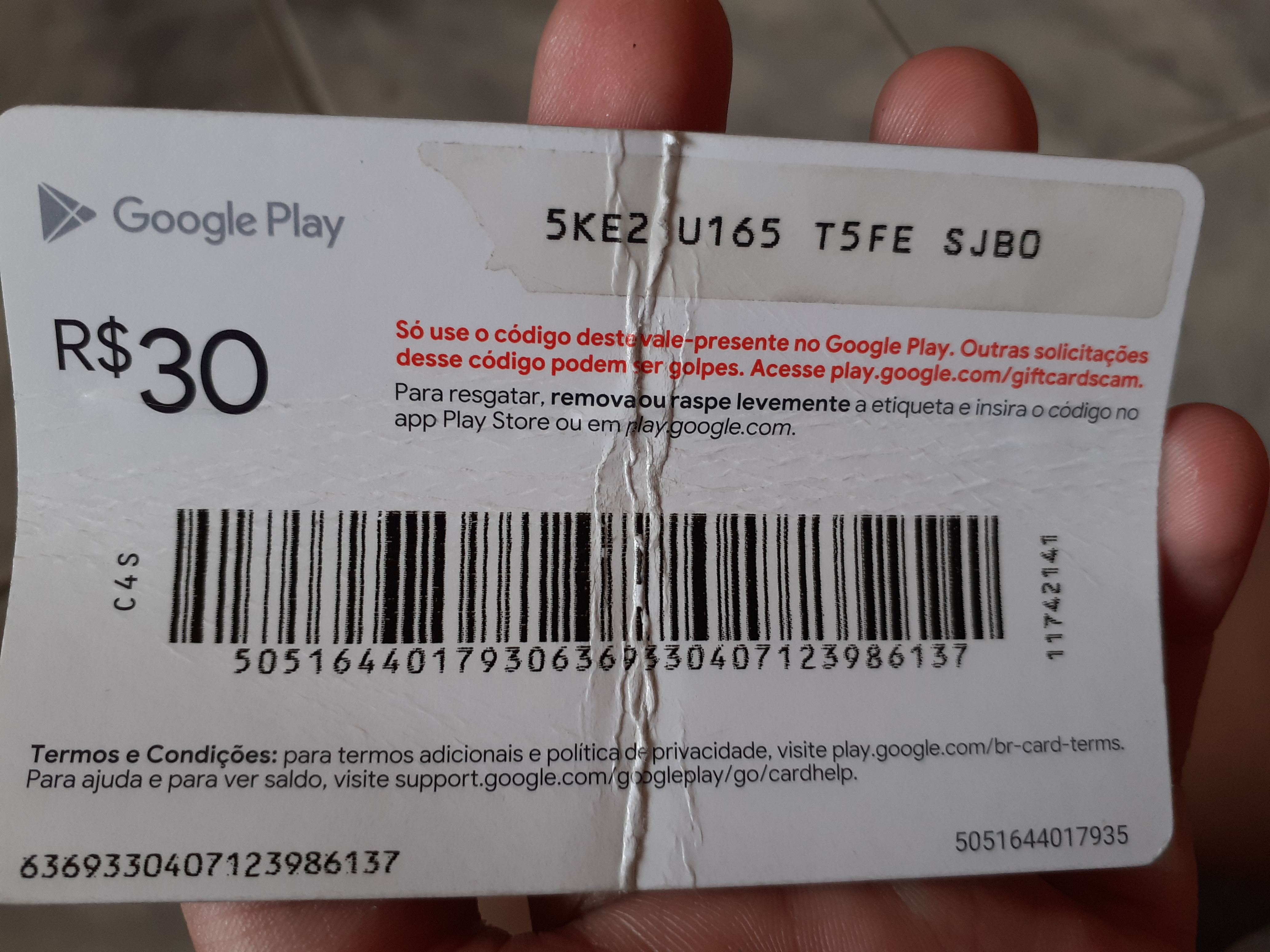 Gift Card Google Play Store | Móvel p/ Casa Google Play Store Nunca Usado  75304244 | enjoei