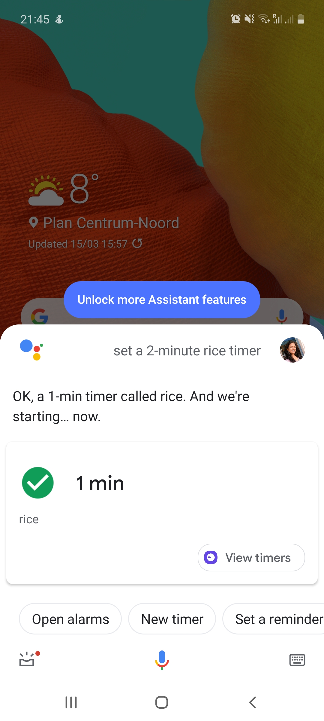 No how many I ask for a timer, Google assistant sets a 1minute - Google Assistant Community