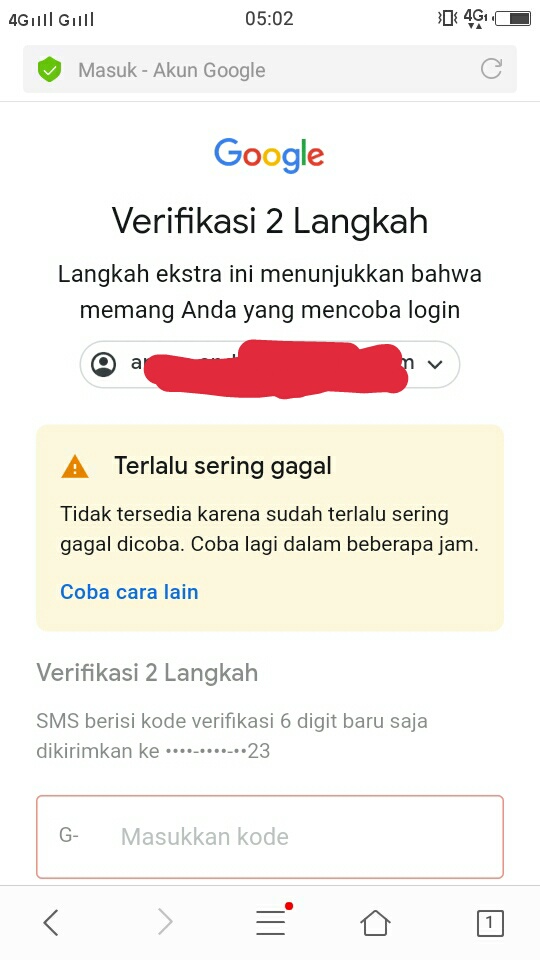 Saya Tidak Bisa Masuk Ke Akun Google Karena Terlalus Sering Gagal Saya Sudah Menunggu Berjam Komunitas Gmail