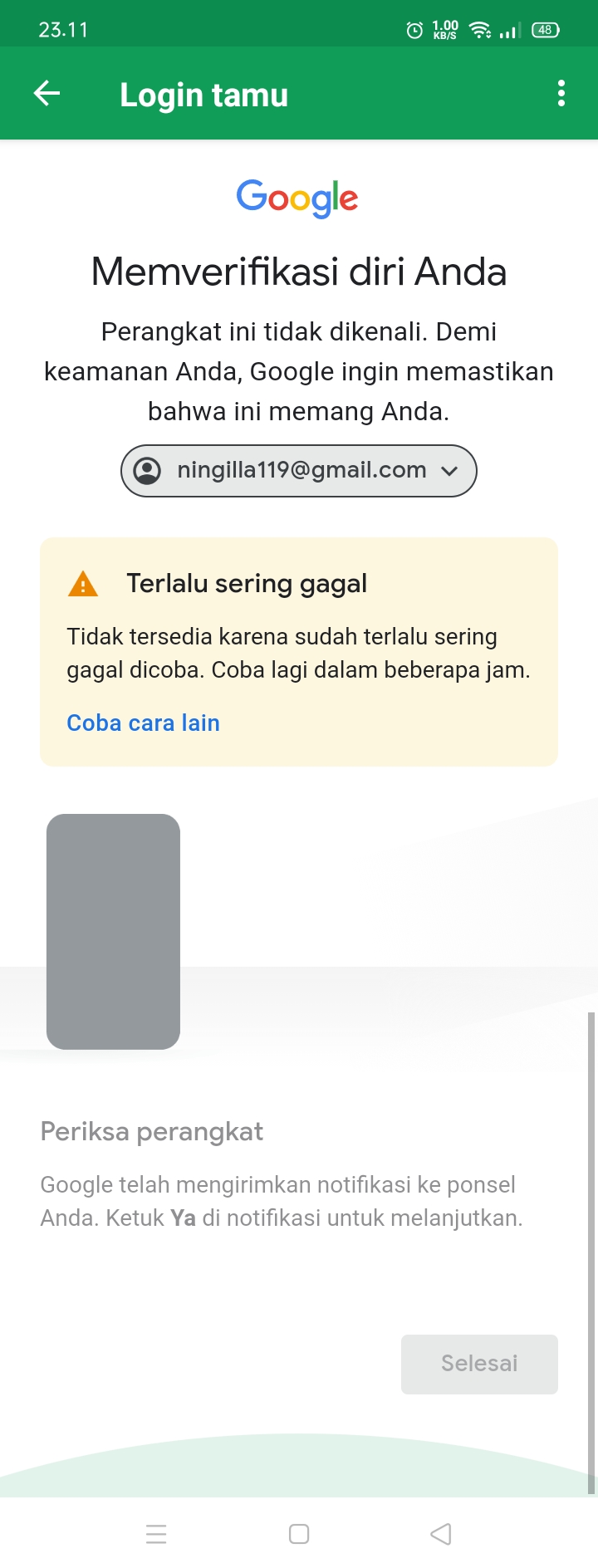Hallo Hp Saya Di Curi Orang Dan Saya Mau Login Email Namun Memerlukan Hp Tersebut Untuk Melacak Hp Komunitas Akun Google