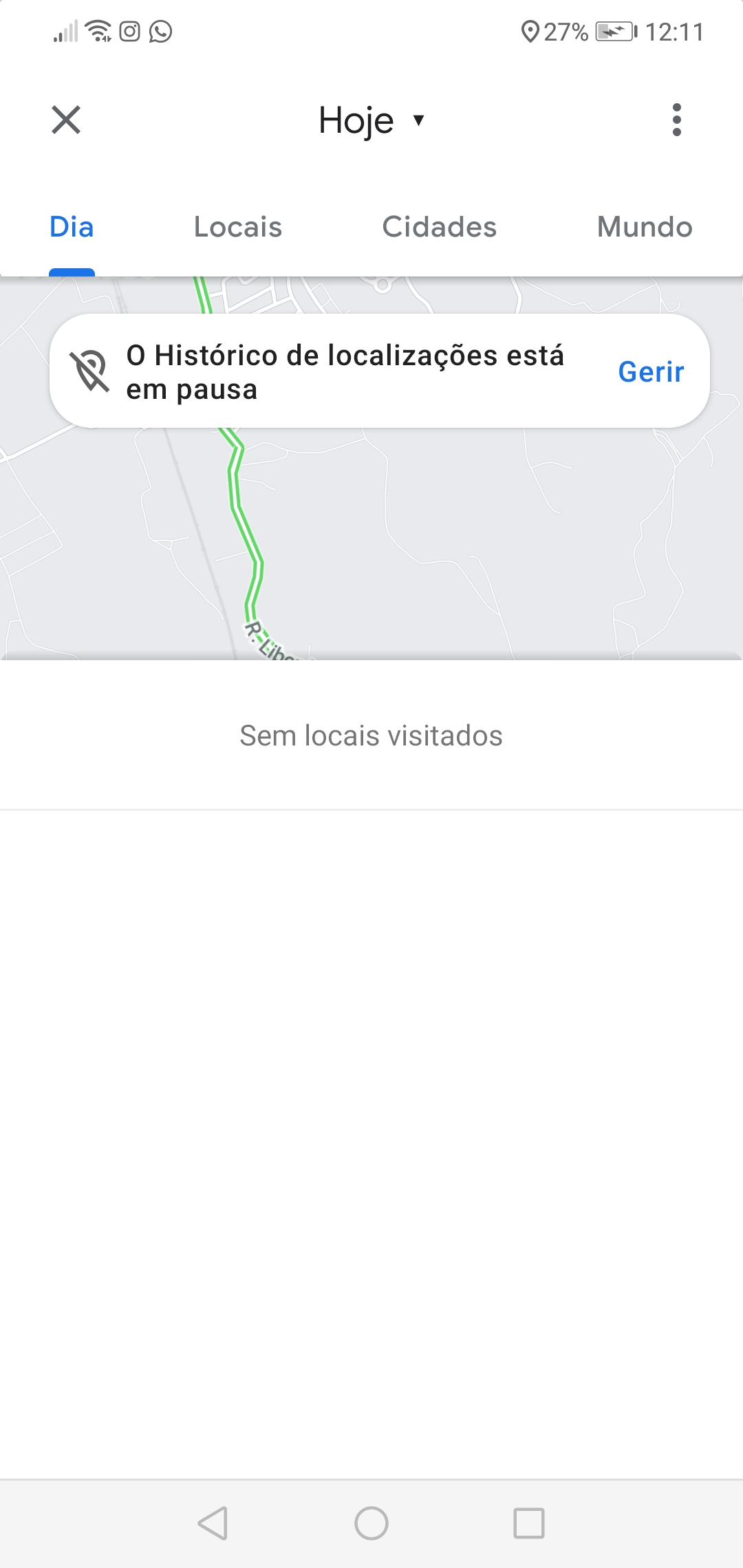 Não consigo ativar o histórico de navegação para ter acesso à linha do  tempo - Comunidade Google Maps